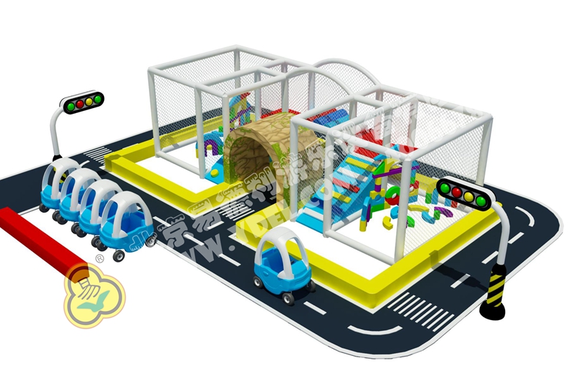 微型交通主題淘氣堡設(shè)備