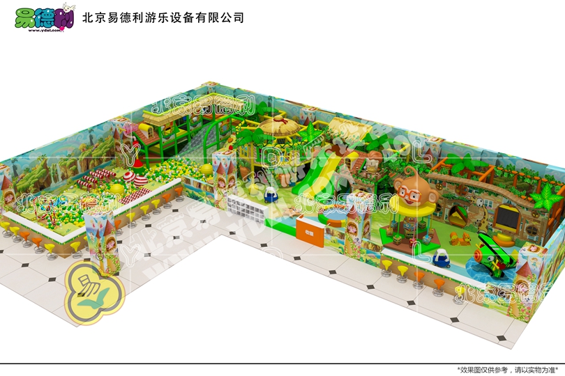 叢林卡通定制淘氣堡設(shè)備